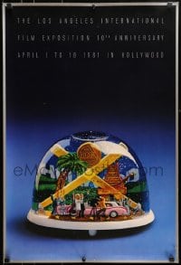 7r165 FILMEX '81 21x31 film festival poster 1981 Saul Bass, Herb Yager & John Livzey!