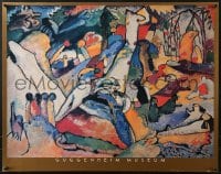 7r176 GUGGENHEIM MUSEUM 24x30 museum/art exhibition 1989 Vasily Kandinsky artwork!