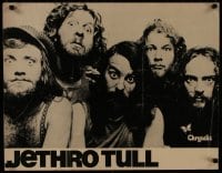 7r303 JETHRO TULL 21x27 music poster 1980s great image of the band, Chrysalis label!
