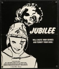 7r689 JUBILEE 22x26 special poster 1977 Adam Ant, Derek Jarman
