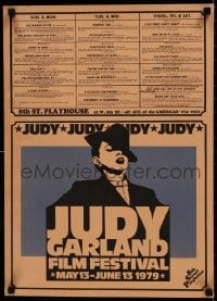 7r168 JUDY GARLAND FILM FESTIVAL 16x23 film festival poster 1979 cool art, many movies!