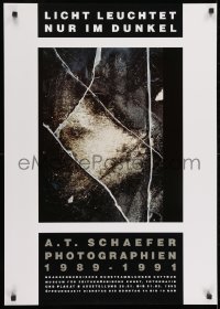7r897 LICHT LEUCHTET NUR IM DUNKEL 24x33 German museum/art exhibition 1992 A.T. Schaefer art!