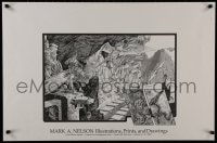 7r179 MARK A. NELSON ILLUSTRATIONS PRINTS & DRAWINGS 23x35 museum/art exhibition 1988 great art!