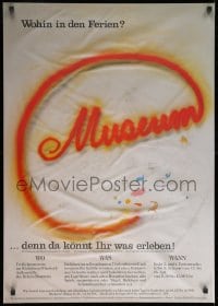 7r900 MUSEUM 24x33 German museum/art exhibition 1990s great title treatment and artwork!