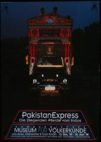 7r905 PAKISTANEXPRESS 24x33 German museum/art exhibition 1995 colorful truck at night!