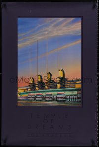 7r767 TEMPLE OF DREAMS 24x36 special poster 1985 Byrd & Beserra artwork of theater marquee!