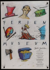7r915 FERIEN MUSEUM 24x33 German museum/art exhibition 1993 Gesa Denecke art of king and more!