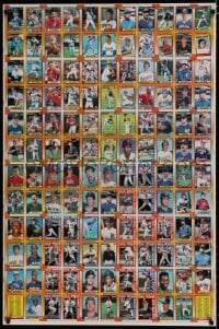 7r153 TOPPS 1990 BASEBALL CARDS 2-sided 29x43 uncut trading card set 1990 cool trading cards!