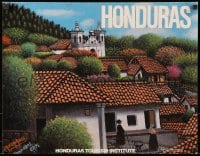 7r113 HONDURAS 18x23 Honduran travel poster 1976 great artwork by Jose Antonio Valasquez!