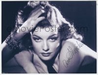 7s853 ANN SHERIDAN signed 7.75x10.25 REPRO still 1960s super sexy portrait with hand in her hair!