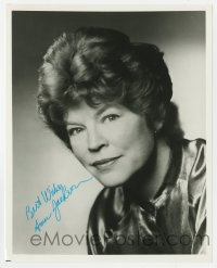 7s855 ANNE JACKSON signed 8x10 publicity still 1980s head & shoulders portrait of the actress!