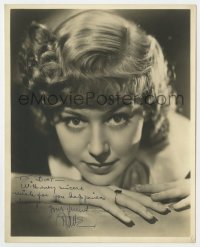 7s353 ANNE SHIRLEY signed deluxe 8x10 still 1930s super close portrait of the pretty actress!