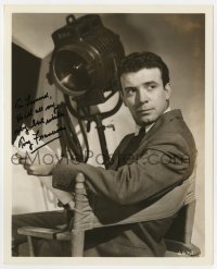 7s355 ANTHONY FRANCIOSA signed deluxe 8.25x10 still 1957 on the set of This Could Be The Night!
