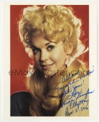7s827 DONNA DOUGLAS signed color 8x10 REPRO still 1980s Beverly Hillbillies Elly May, Prov 3: 5 & 6!