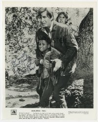 7s423 FESS PARKER signed TV 8x10 still 1969 as Daniel Boone in To Slay a Giant episode!