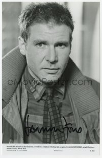 7s460 HARRISON FORD signed 6.25x9.75 still 1982 great close portrait from Blade Runner!