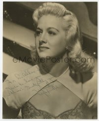 7s539 MARILYN MAXWELL signed 7.5x9.25 still 1940s sexy head & shoulders portrait of the blonde star!