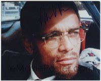 7s837 MARIO VAN PEEBLES signed color 8x10 REPRO still 2000s close up from Ali as Malcolm X!