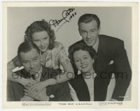 7s544 MARY ASTOR signed 8x10.25 still 1943 portrait with Herbert Marshall & co-stars in Young Idea!