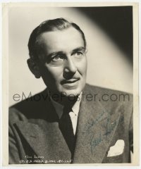 7s570 PAUL LUKAS signed 8x9.75 still 1940s head & shoulders studio portrait at Columbia Pictures!