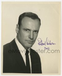 7s586 RICHARD ANDERSON signed 8.25x10 still 1950s head & shoulders portrait in suit & tie!