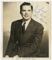 7s610 RUSSELL HAYDEN signed 8x9.75 still 1930s Paramount Studio portrait wearing suit & tie!