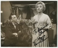 7s639 VIVIAN BLAINE signed 7.5x9 still 1955 with Frank Sinatra in a scene from Guys and Dolls!