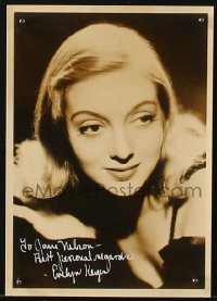 7s255 EVELYN KEYES signed 5x7 fan photo 1940s includes a 1954 one-sheet from Hell's Half Acre!