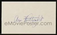 7s257 ANN RUTHERFORD signed 3x5 index card 1980s includes a 1946 1sheet from The Madonna's Secret!