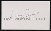 7s258 ANN SAVAGE signed 3x5 index card 1980s includes 6 Midnight Manhunt lobby cards & REPRO still!