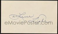 7s208 ARLENE DAHL signed 3x5 index card 1960s includes a style B half-sheet from Slightly Scarlet!