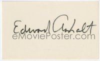 7s806 EDWARD ANHALT signed 3x5 index card 1980s it can be framed & displayed with a repro still!