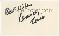 7s821 RAMSEY LEWIS signed 3x5 index card 1980s it can be framed & displayed with a repro still!