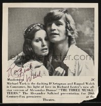 7s326 MAGIC CHRISTIAN group of 2 signed items 1970 by Raquel Welch AND Peter Sellers!