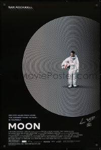 7s027 MOON signed 1sh 2009 by director Duncan Jones, great image of lonely astronaut Sam Rockwell!