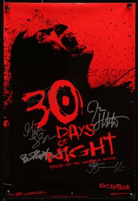 7s069 30 DAYS OF NIGHT signed mini poster 2009 by Josh Hartnett, Melissa George & THREE others!