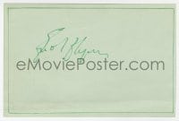 7s788 ERROL FLYNN signed 5x7 cut album page 1950s it can be framed & displayed with a repro still!
