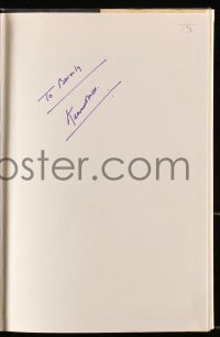 7s094 KENNETH MORE signed English hardcover book 1978 his autobiography More or Less!