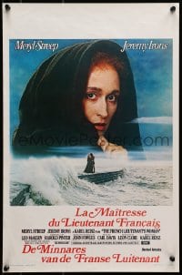 7t371 FRENCH LIEUTENANT'S WOMAN Belgian 1982 c/u of Meryl Streep, screenplay by Harold Pinter!