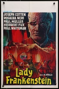 7t394 LADY FRANKENSTEIN Belgian 1974 La figlia di Frankenstein, sexy Italian horror!