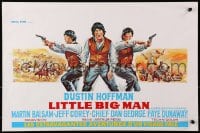 7t396 LITTLE BIG MAN Belgian 1971 great wacky artwork of Dustin Hoffman, Arthur Penn!