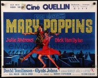 7t403 MARY POPPINS Belgian 1964 Julie Andrews & Dick Van Dyke in Walt Disney's musical classic!