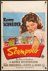 7t423 SCAMPOLO Belgian 1958 directed by Alfred Weidenmann, Eva Maria Meineke, Romy Schneider!