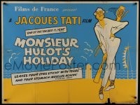 7t067 MR. HULOT'S HOLIDAY British quad 1954 Jacques Tati, Les vacances de M. Hulot