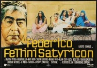 7t100 FELLINI SATYRICON Czech 12x17 1997 Federico's Italian cult classic, Rome before Christ!