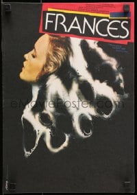 7t104 FRANCES Czech 11x16 1982 Jessica Lange as cult actress Frances Farmer, Jan Jiskra art!