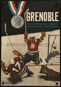 7t108 GRENOBLE Czech 11x16 1969 Gilles & Lelouch's 13 jours en France, Olympic hockey image!