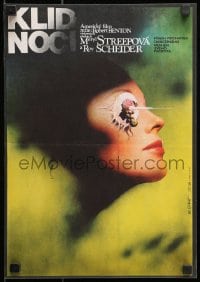7t137 STILL OF THE NIGHT Czech 11x16 1982 Roy Scheider, Meryl Streep, bizarre art by Zdenek Vlach!