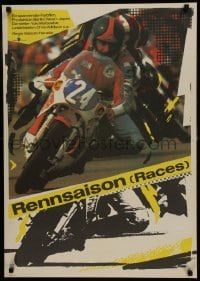 7t611 RACES East German 23x32 1985 motorcycle superbike, completely different race image!