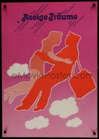 7t624 ROSE TINTED DREAMS East German 23x32 1978 Ruzove sny, cool different silhouette artwork!